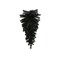 24" Black Teardrop Swag - Artificial Halloween Greenery-82298-BK